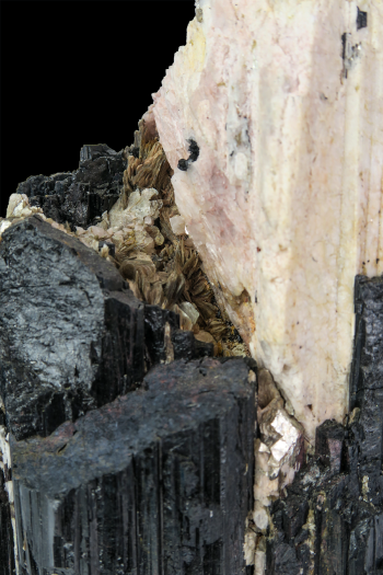 Black Tourmaline Log on Metal Base #3