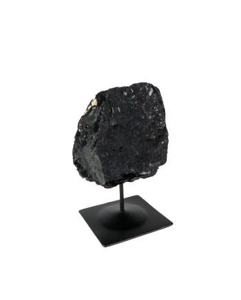 Black Tourmaline Log On Metal Base