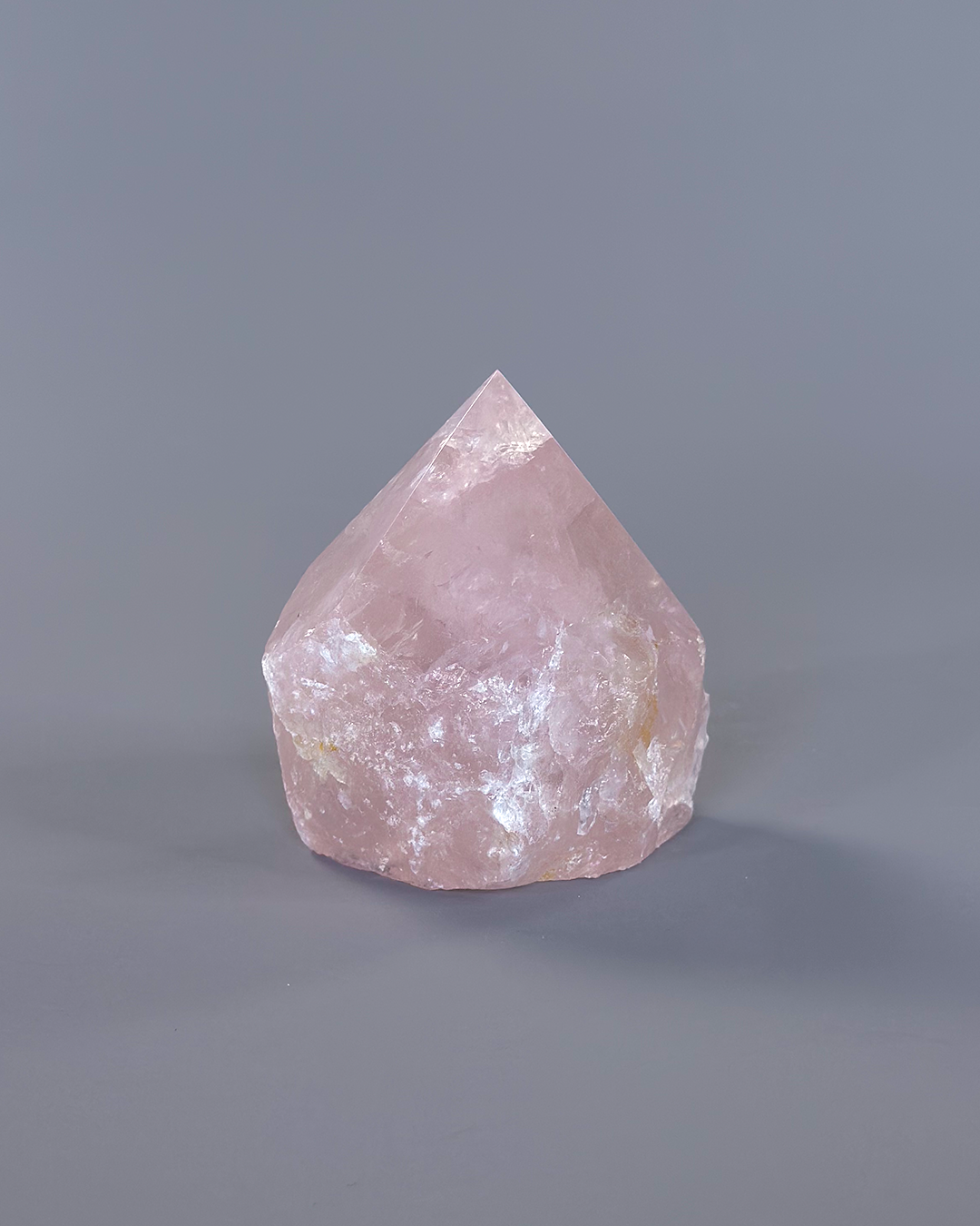 Rose Quartz Semi-Polished Point