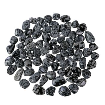 Tumbled Obsidian, Snowflake Oversized