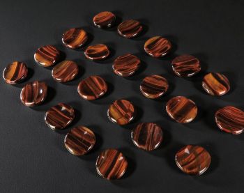 Worry Stones-Tiger Eye Red