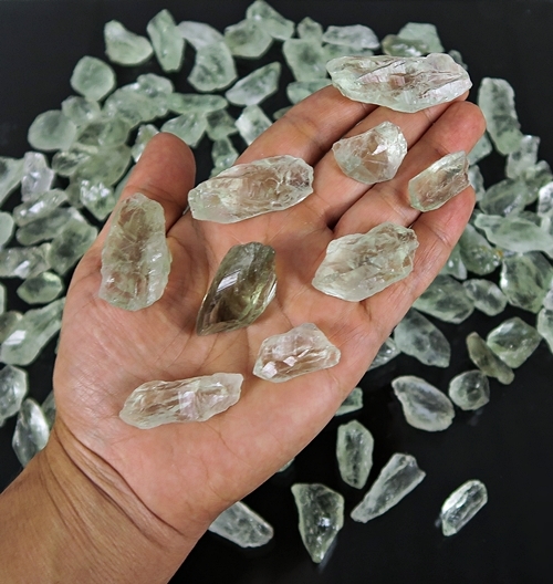 Prasiolite Points