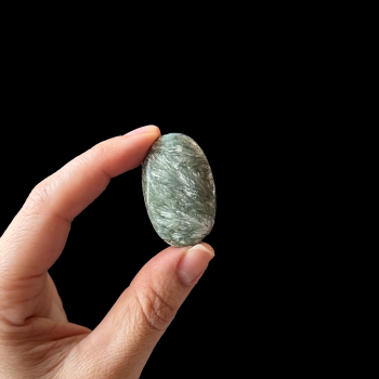 Seraphinite Palm Stone