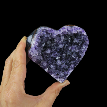 Amethyst Druzy Heart