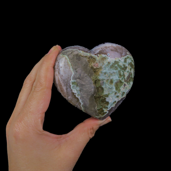 Amethyst Druzy Heart #2