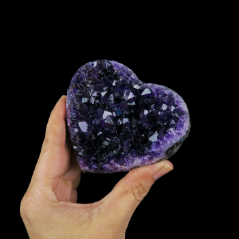 Amethyst Druzy Heart