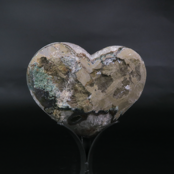 Amethyst Druzy Heart, Large #3