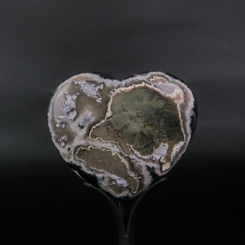 Amethyst Druzy Heart, Large #4