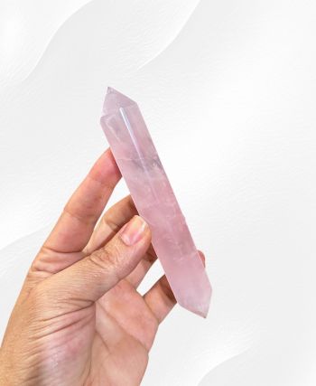 Rose Quartz Double Terminated Point