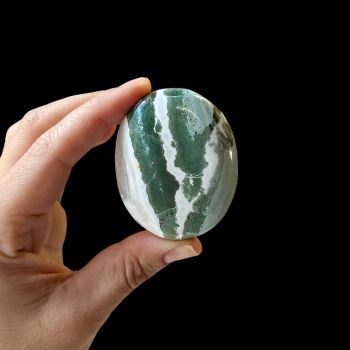 Green Sardonyx Palm Stone