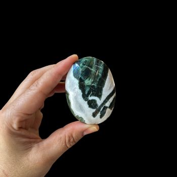 Green Sardonyx Palm Stone