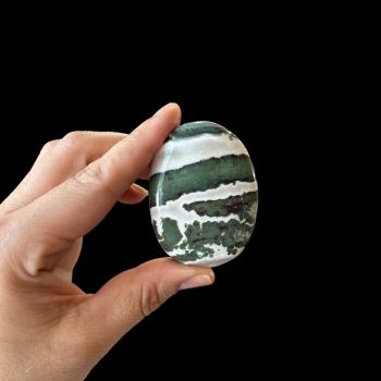 Green Sardonyx Palm Stone