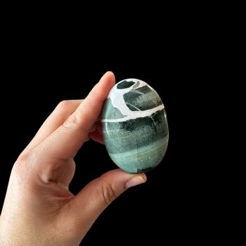 Green Sardonyx Palm Stone