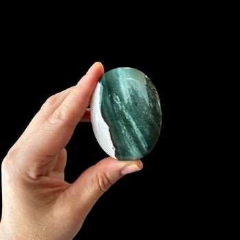 Green Sardonyx Palm Stone