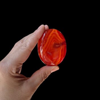 Agate Carnelian Palm Stone