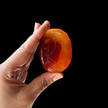 Agate Carnelian Palm Stone