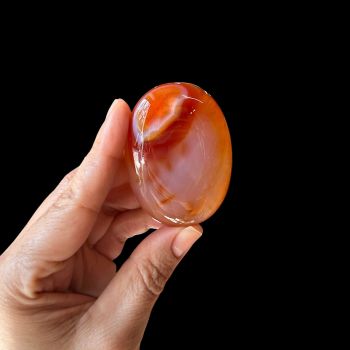 Agate Carnelian Palm Stone