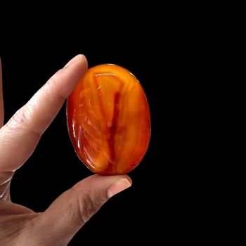 Agate Carnelian Palm Stone