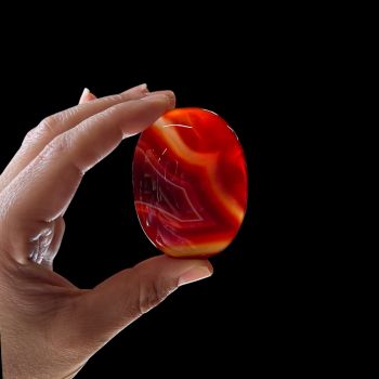 Agate Carnelian Palm Stone