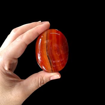 Agate Carnelian Palm Stone
