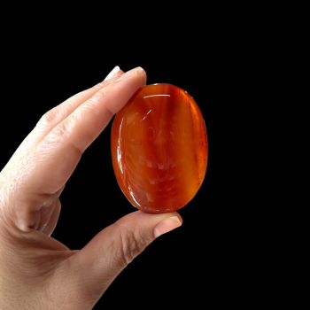 Agate Carnelian Palm Stone