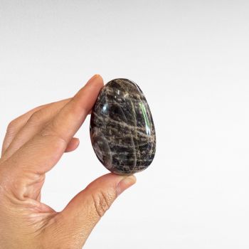 Black Moonstone Palm Stone