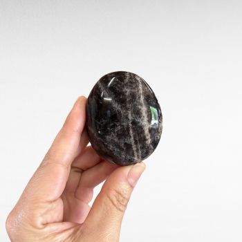 Black Moonstone Palm Stone