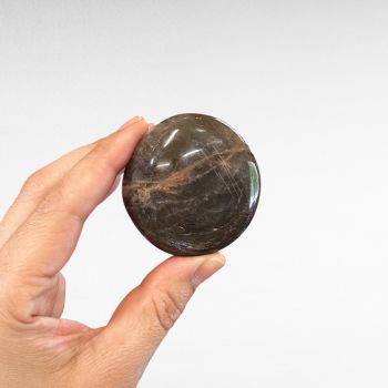 Black Moonstone Palm Stone