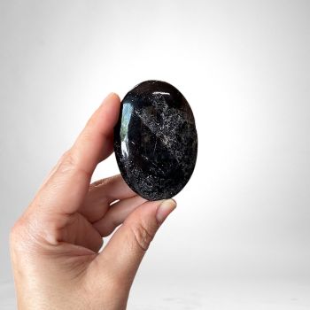 Black Tourmaline Palm Stone