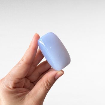 Blue Chalcedony Palm Stone
