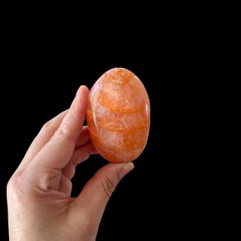 Hematoidal Quartz Red Palm Stone