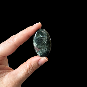 Seraphinite Palm Stone