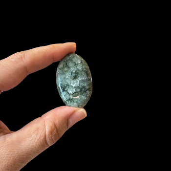 Seraphinite Palm Stone