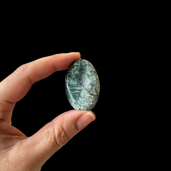 Seraphinite Palm Stone