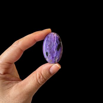 Charoite Palm Stone