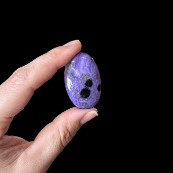 Charoite Palm Stone