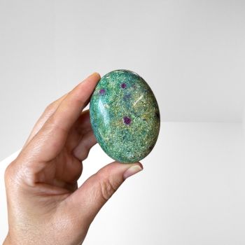 Ruby kyanite Palm Stone