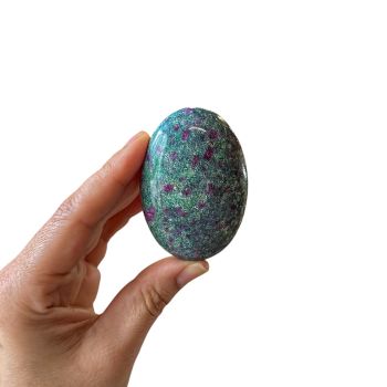 Ruby kyanite Palm Stone
