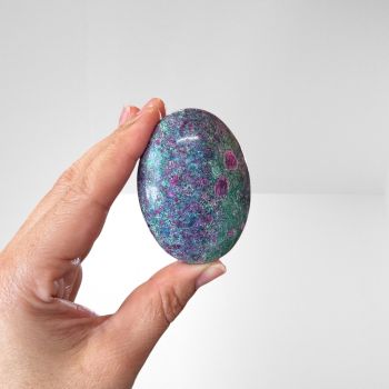 Ruby kyanite Palm Stone